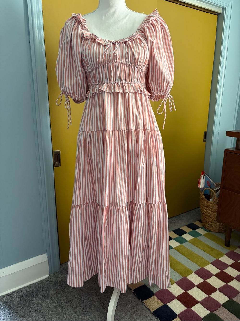 En Saison Pink Striped Dress